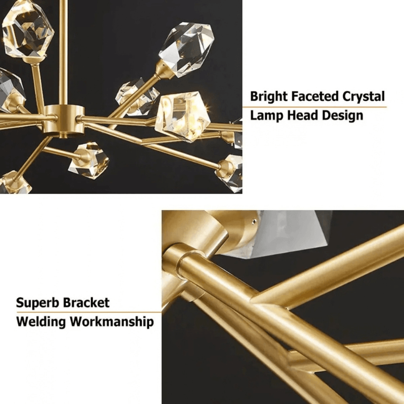 Niksan™ Harmony 9-Light Crystal Sputnik Chandelier (Custom made)