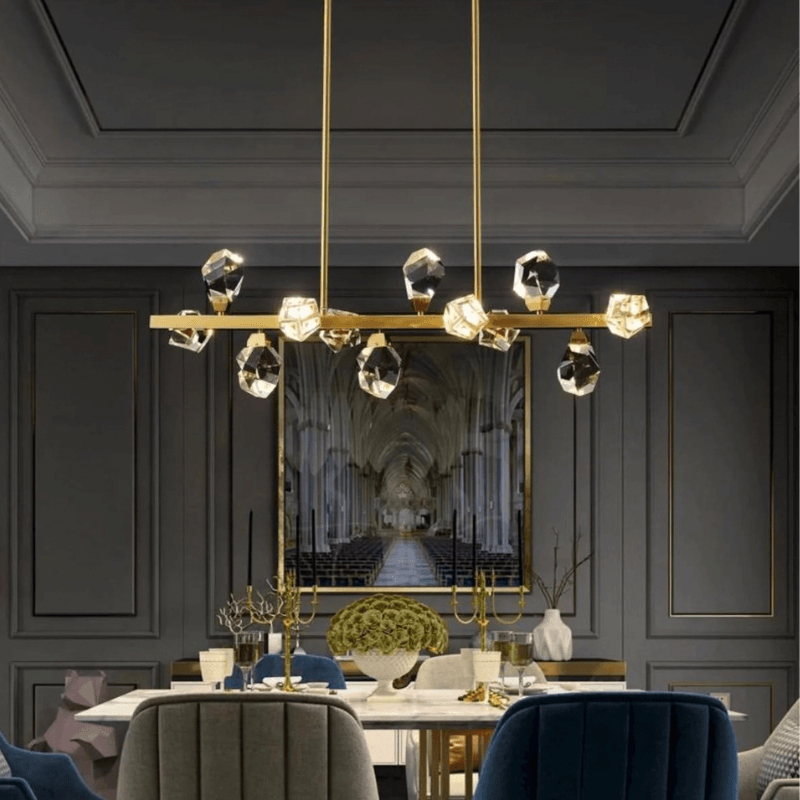 Niksan™ Harmony-12 Light Glass Crystal Chandelier (Custom made)