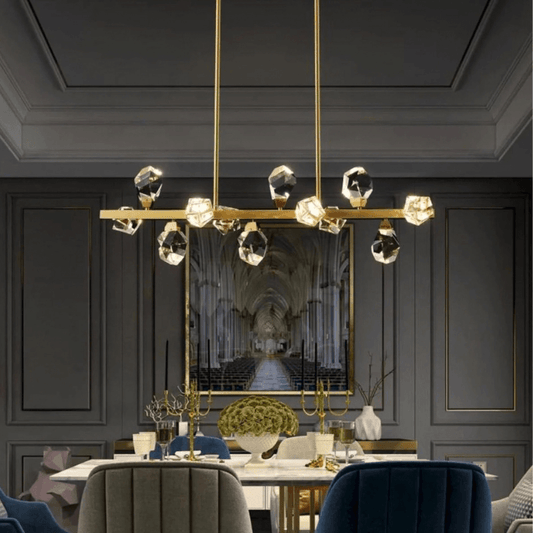 Niksan™ Harmony-12 Light Glass Crystal Chandelier (Custom made)