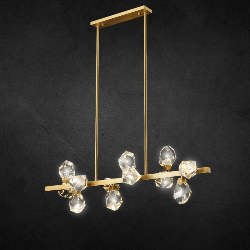 Niksan™ Harmony-12 Light Glass Crystal Chandelier (Custom made)