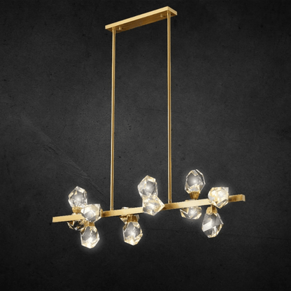 Niksan™ Harmony-12 Light Glass Crystal Chandelier (Custom made)