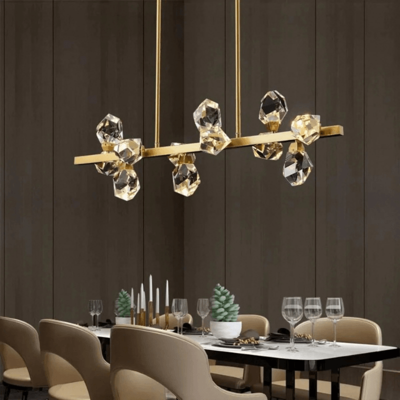 Niksan™ Harmony-12 Light Glass Crystal Chandelier (Custom made)
