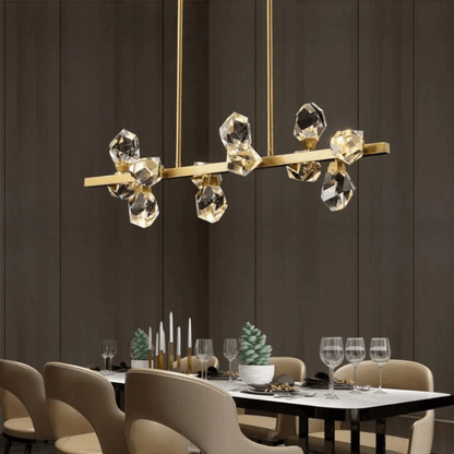 Niksan™ Harmony-12 Light Glass Crystal Chandelier (Custom made)